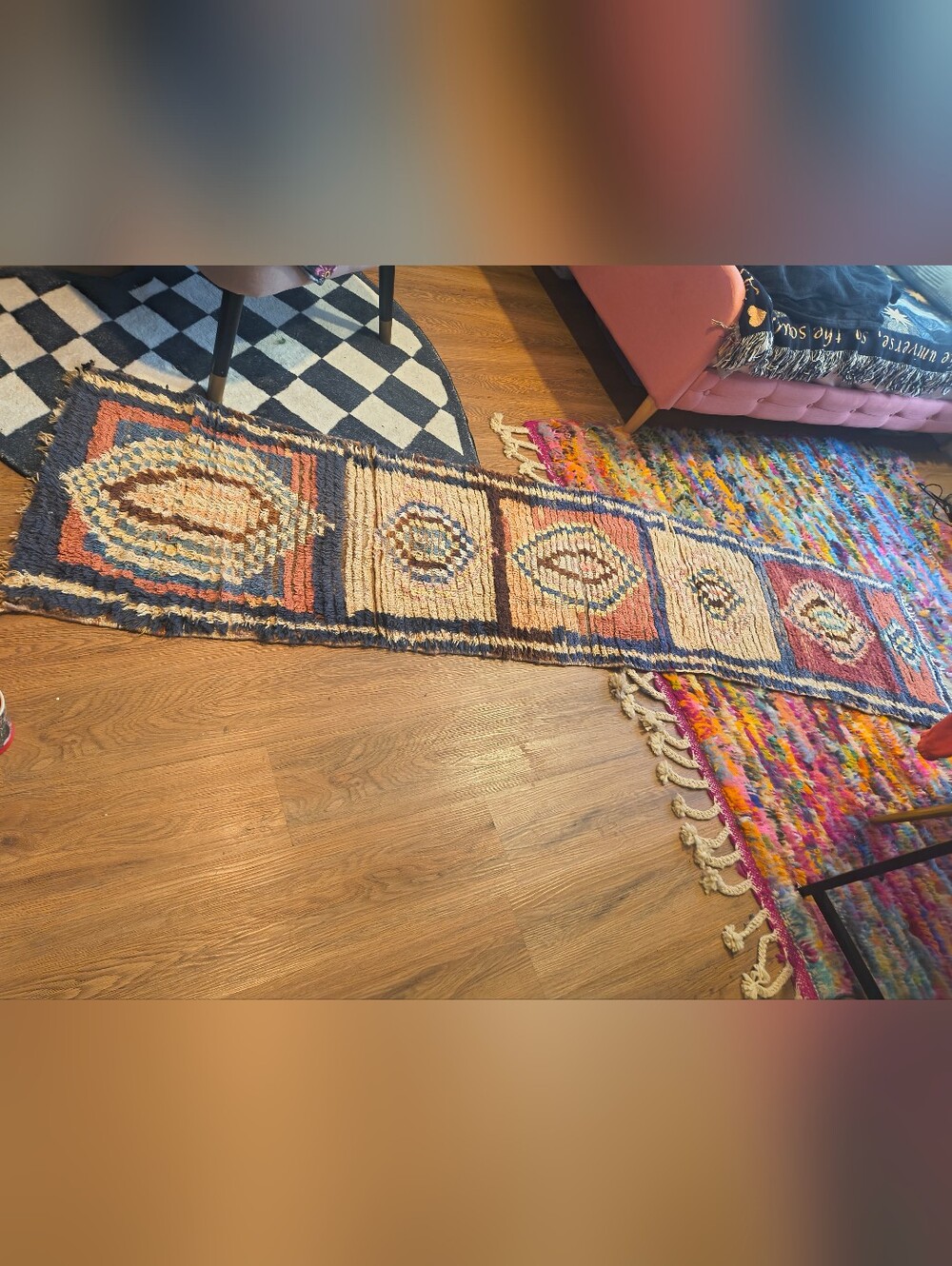 Pretty Moroccan Rug Runner